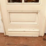 Door of passage has small mirror tiles solid fir patinated 20th century