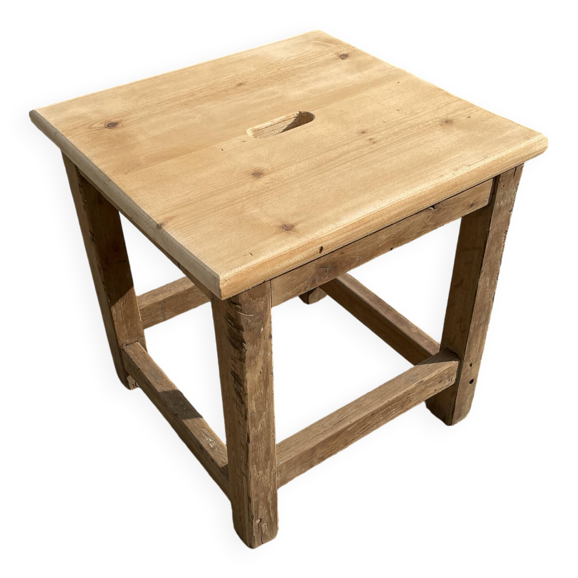 Large wooden stool