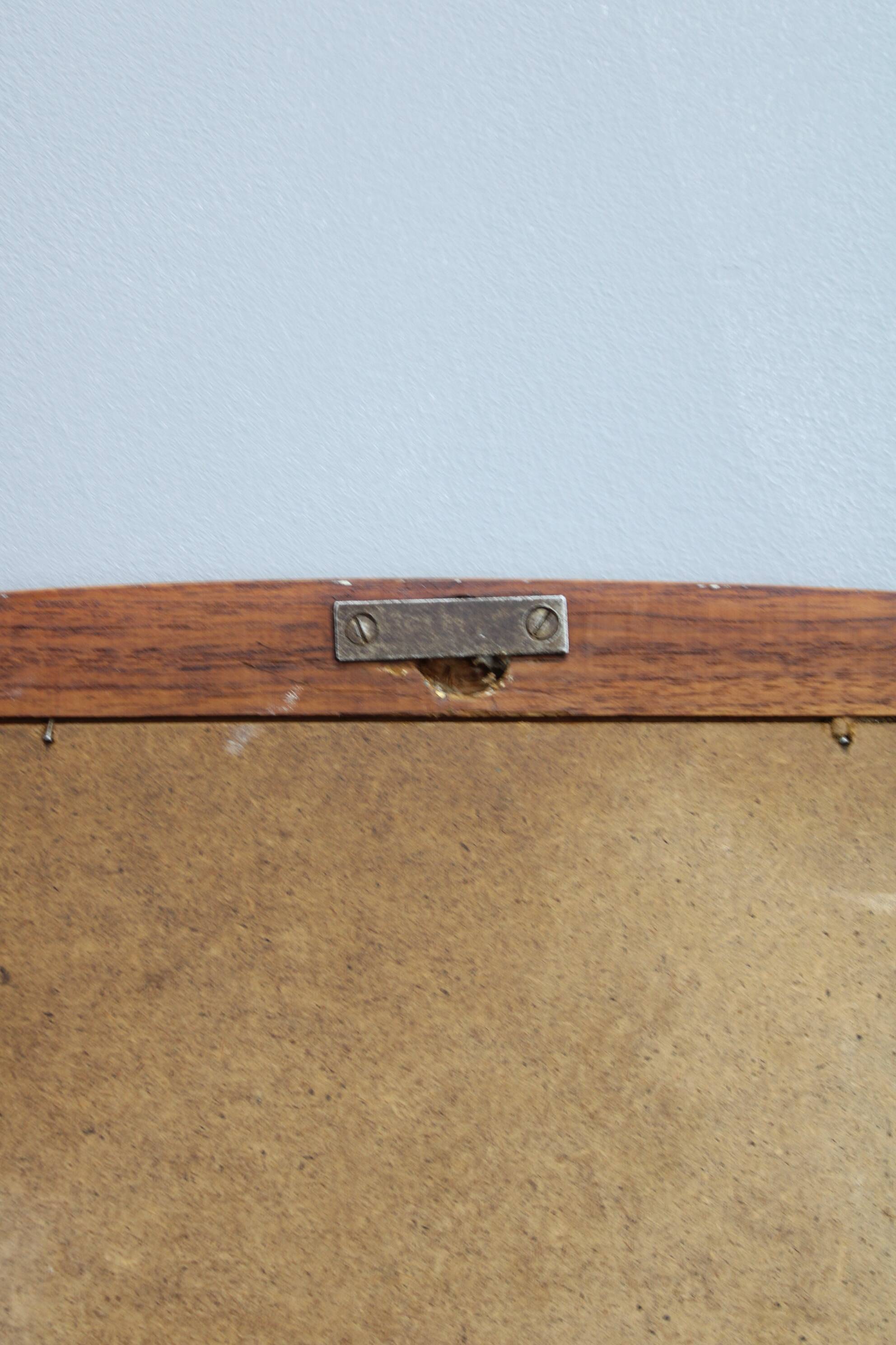 1960s Danish solid teak mirror by Johansens Spejle Kobenhavn