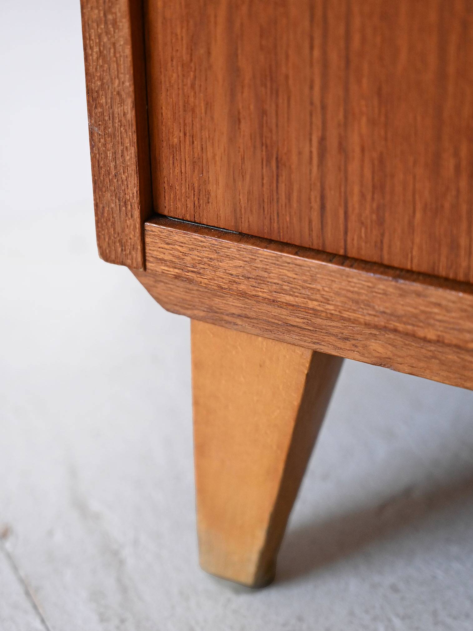 Vintage bookcase with pull-out desk