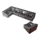 Large De Sede 'DS-46' Modular Sofa with armchair, Switzerland 1970s