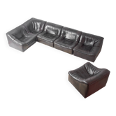 Grand canapé modulaire De Sede « DS-46 » avec fauteuil, Suisse, années 1970