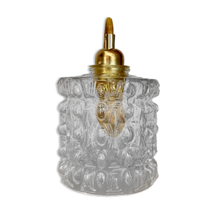 Baladeuse tulipe vintage en verre