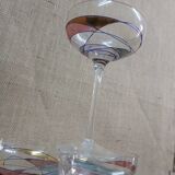 Multi-colored crystal glasses