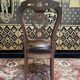 Set of 8 Italian Louis Philippe chairs from the Napoleon III period in leather