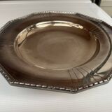 Art Deco Silver Metal Centerpiece - Octagonal Shape