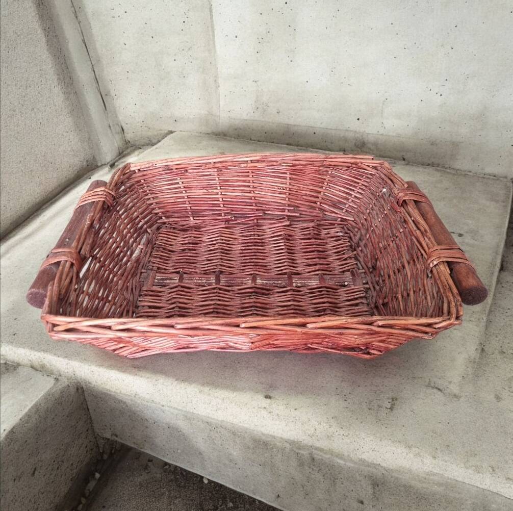 Panière osier vintage