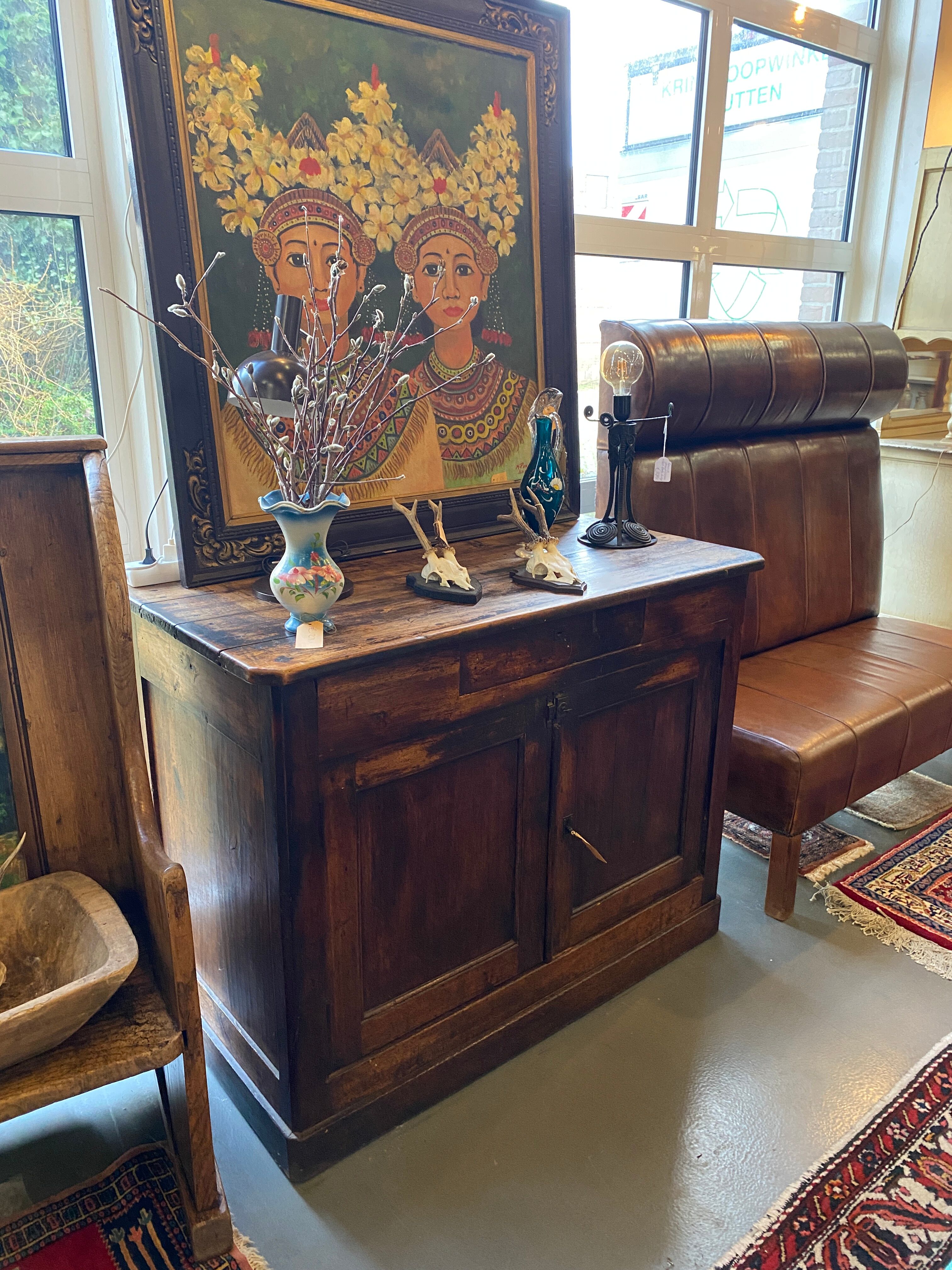 Old French chest of drawers, mid-1800s