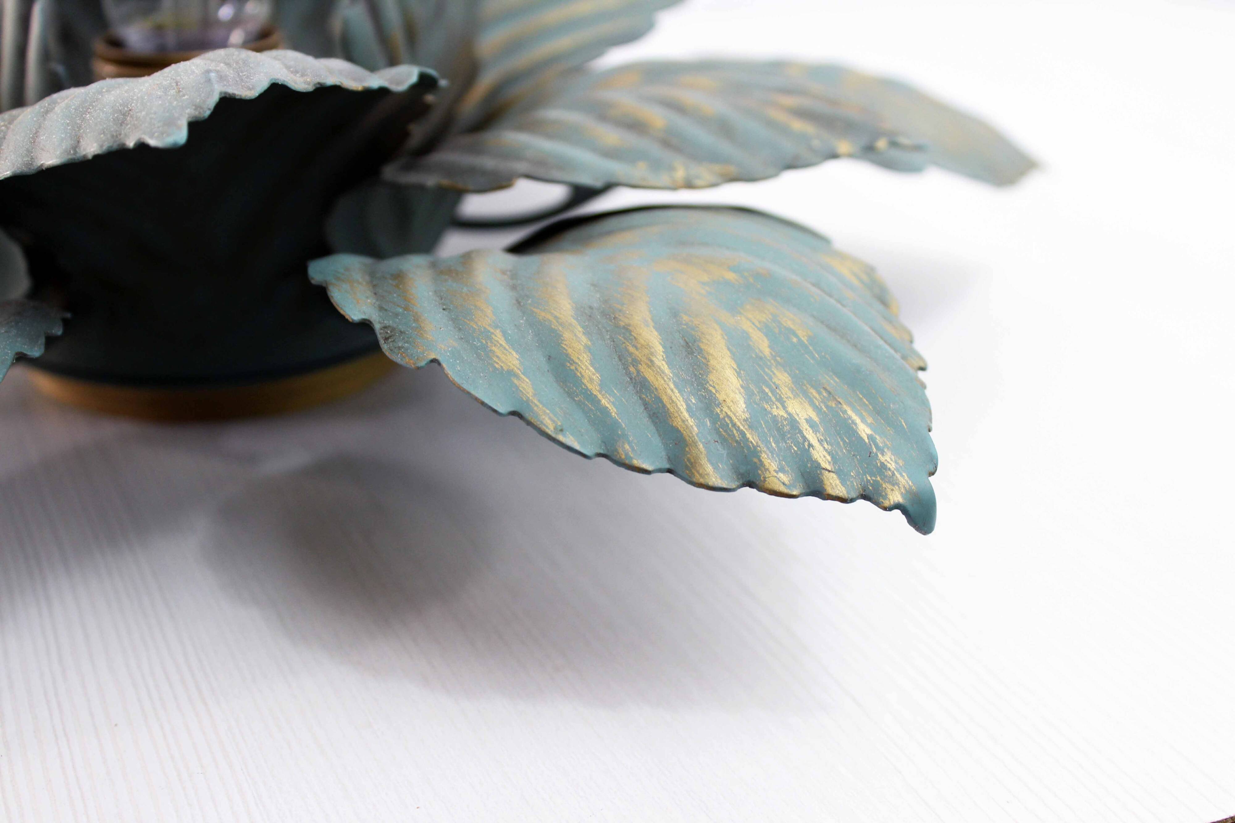 Leaf-shaped wall lamp, Italy 1970