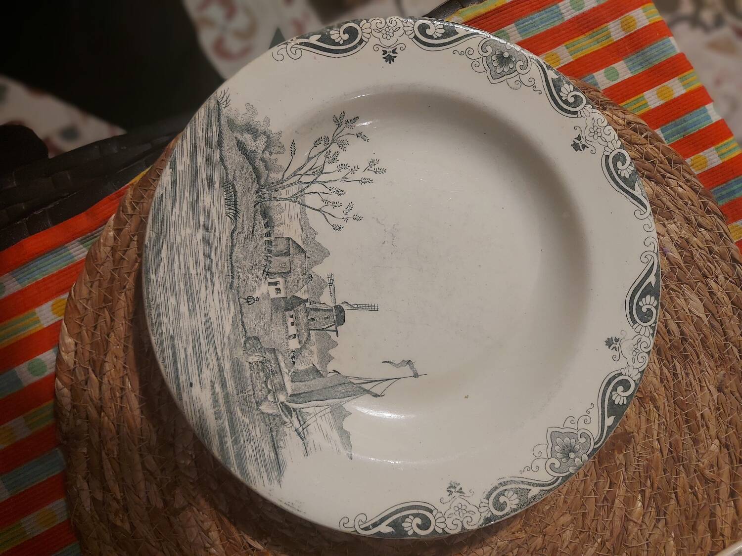 3 Delf iron earth plates