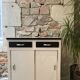 Sideboard sliding doors formica tray