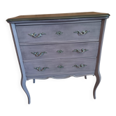 CLASSIC COMMODE with a violet patina
