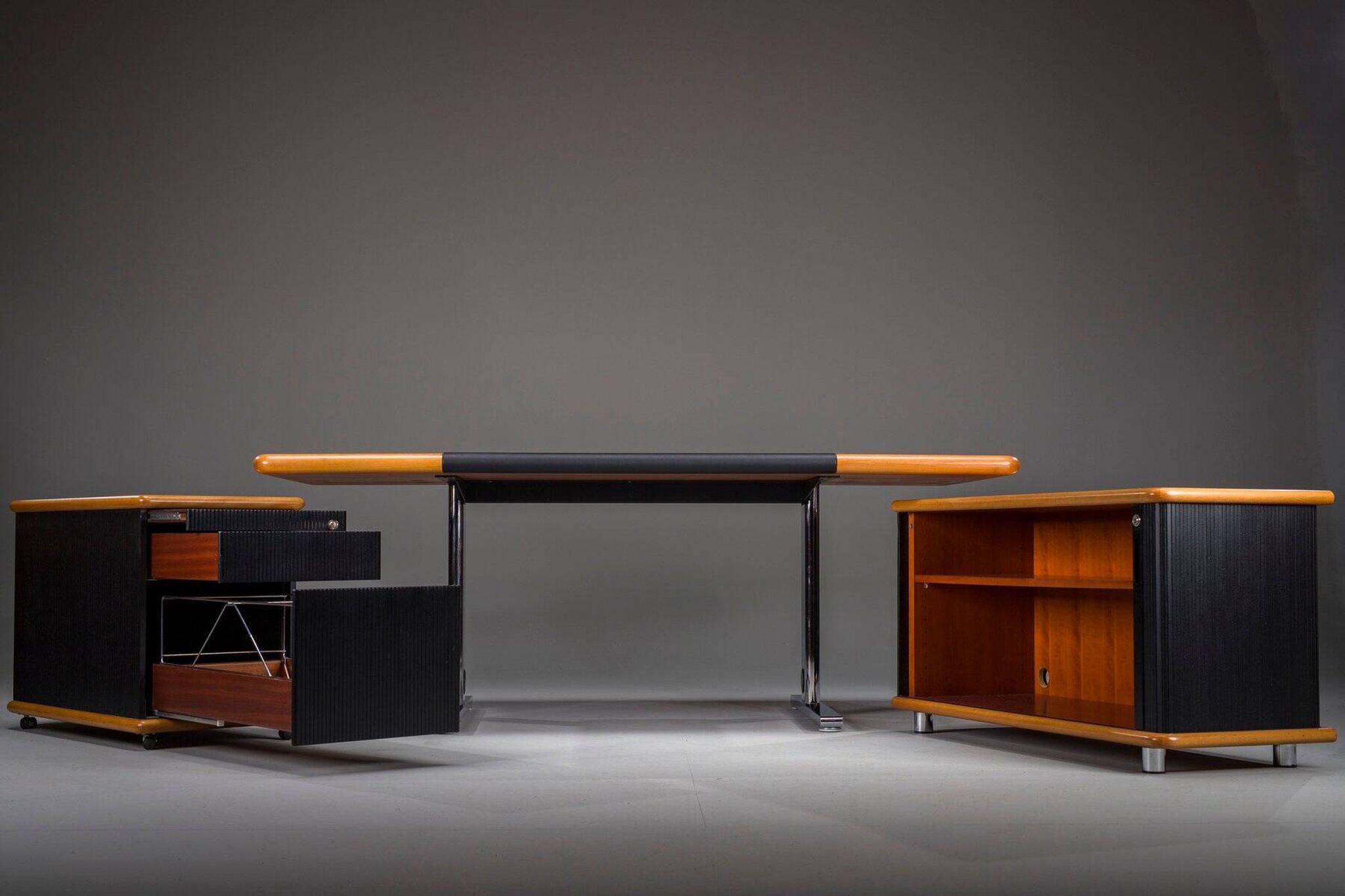 Executive office set from Walter Knoll / Wilhelm Knoll, Germany, 1970s, set of 3