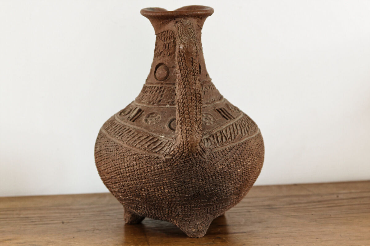 Ethnic terracotta jug