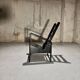 Black Lacquered Oak Modernist Armchair, 1960