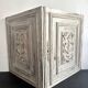 Pair of Louis XVI cupboard doors in carved wood, late 19th century.