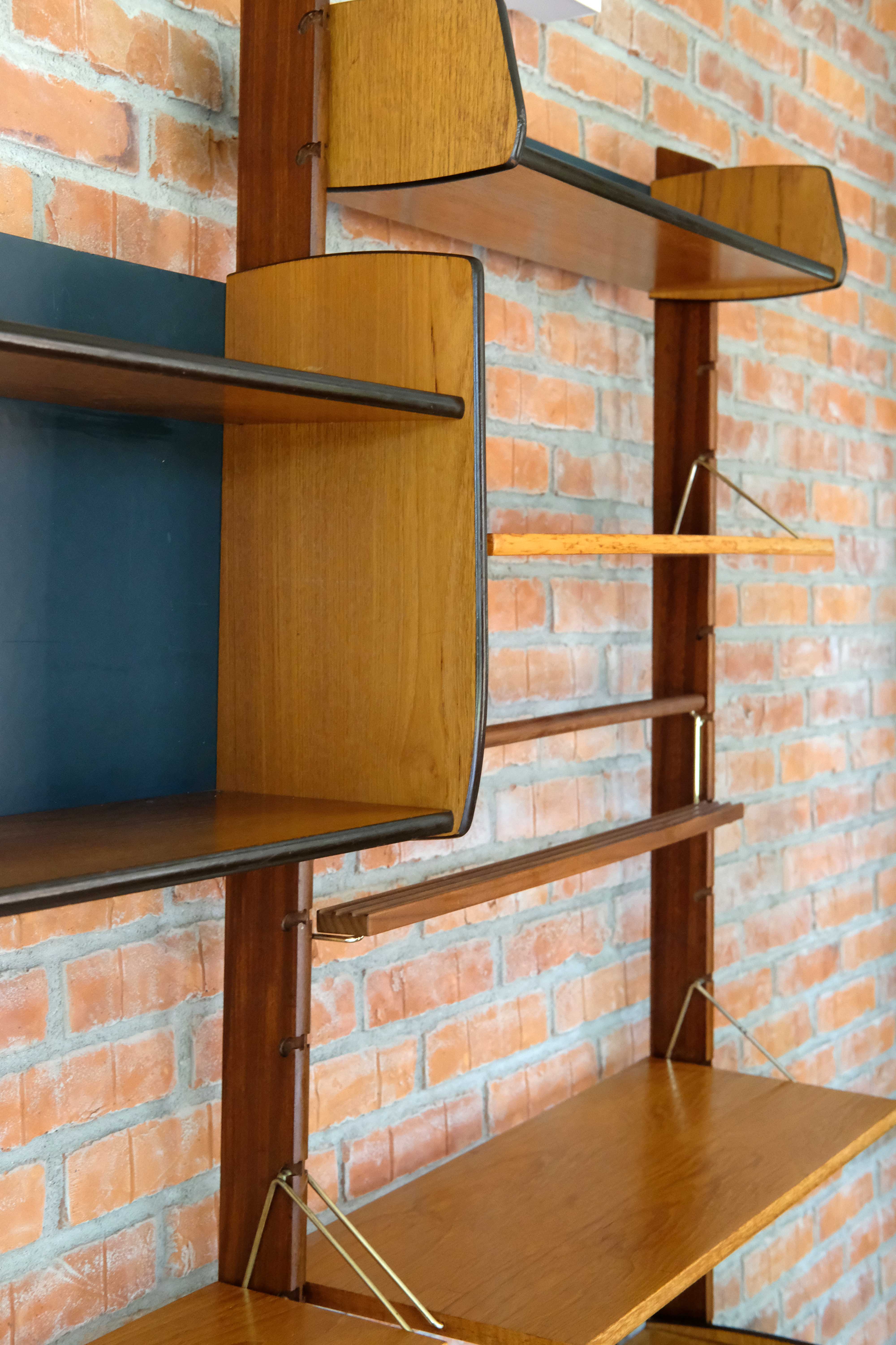 Wall Unit by John Texmon and Einar Blindheim, System Ergo, 2 Modules, Norway 1960's