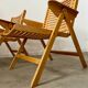Lot 2 folding armchairs "Rex lounge" design Niko KRALJ bent beech 60s vintage