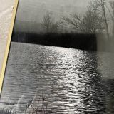 Old photographs lake and mountain