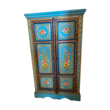 Painted cabinet with floral decoration