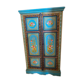 Painted cabinet with floral decoration