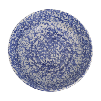 Saladier moucheté bleu blanc