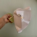 Vintage pink opaline lampshade wall lamp
