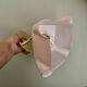 Vintage pink opaline lampshade wall lamp