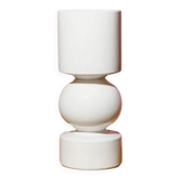 Vase blanc par Pino Spagnolo pour Sicart, Italie, 1970