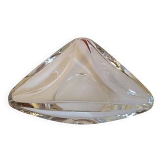 Val St Lambert Crystal Pocket Ashtray