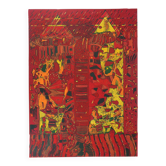 Jean-Pierre Vielfaure: The chaos of the interior, signed original lithograph.