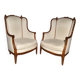 Paire de bergères de style néoclassique
