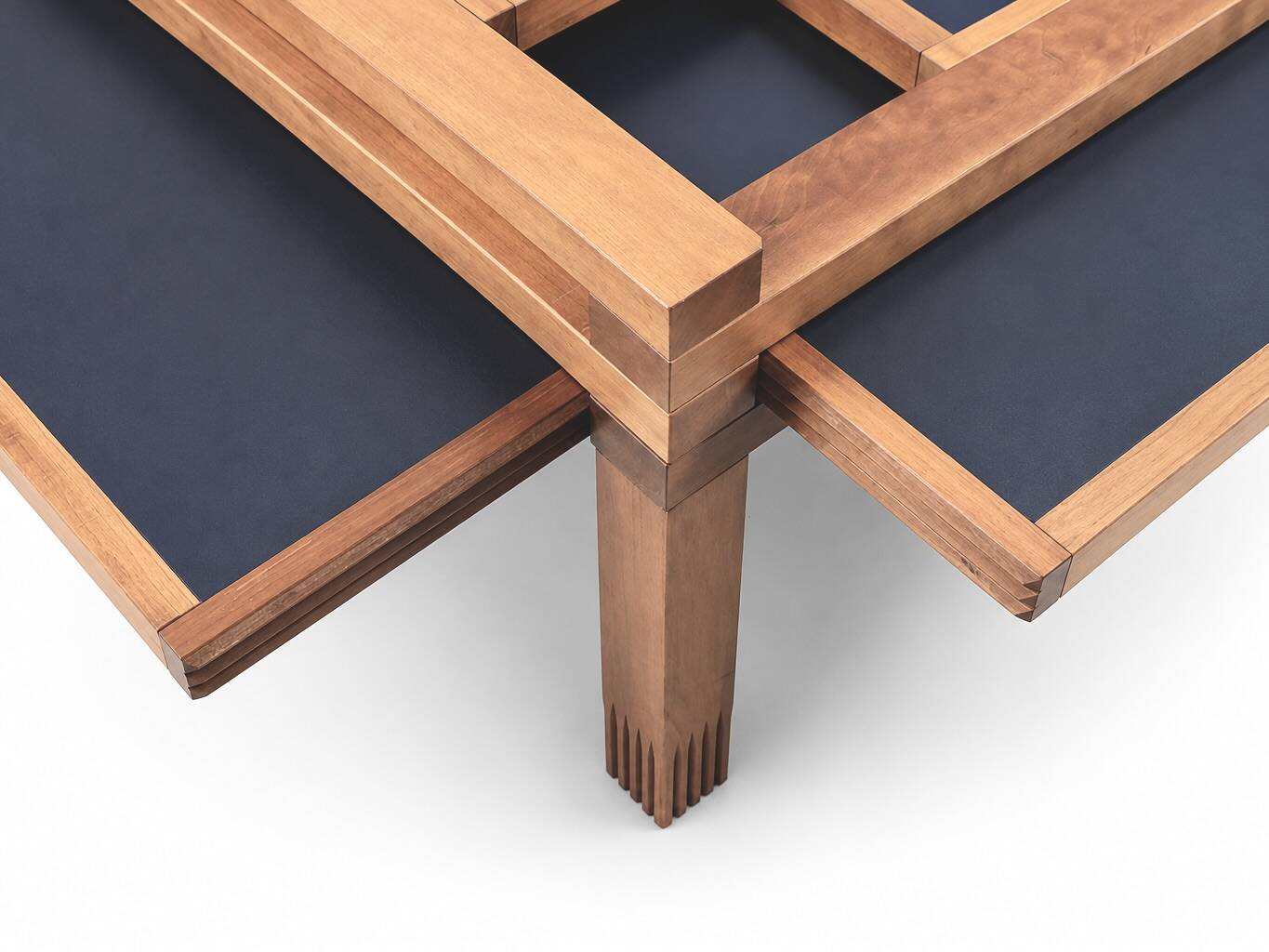 Table modulable Hexa de Bernard Vuarnesson pour Bellato. 1980