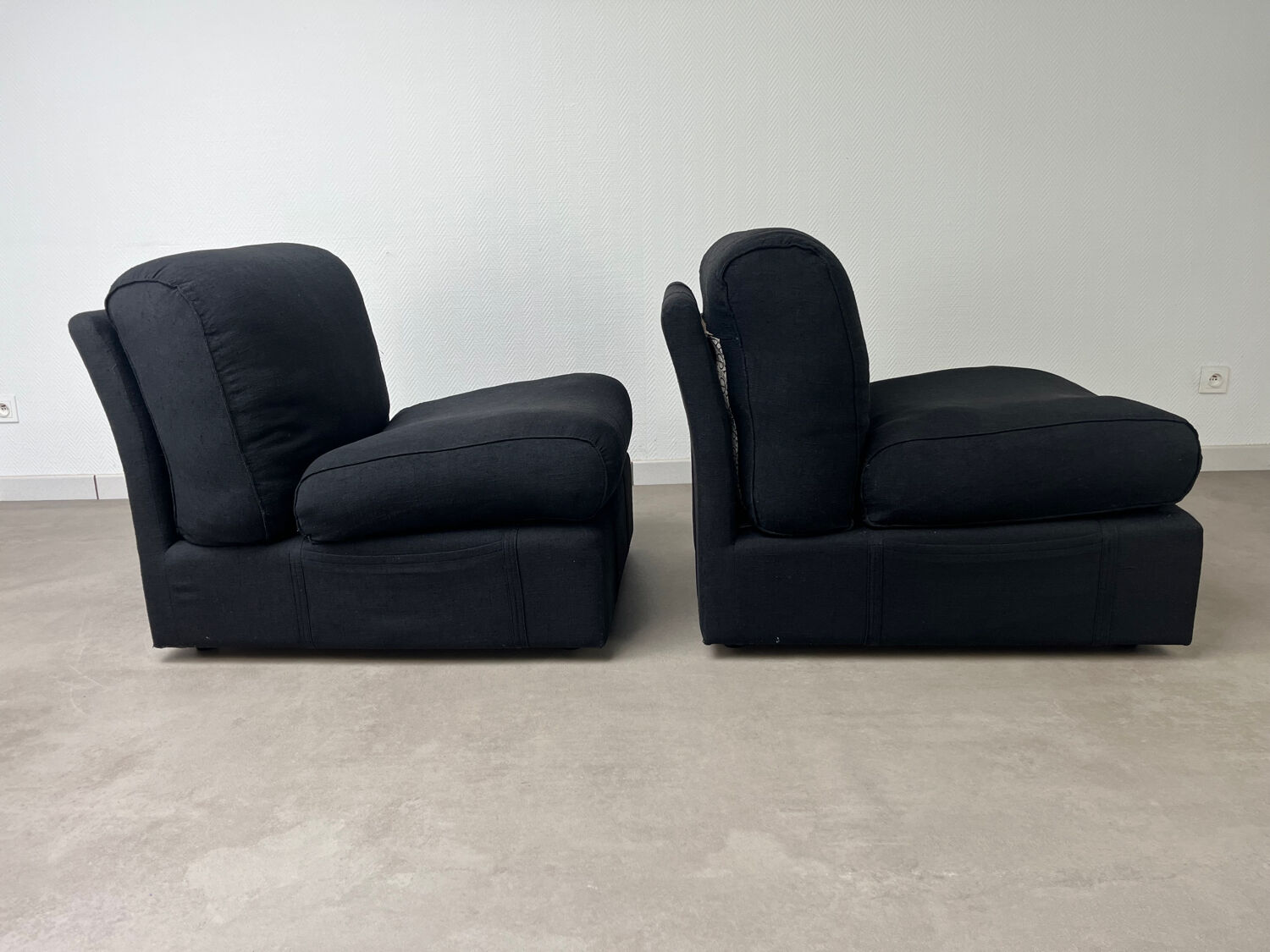 2 Ligne Roset armchairs from the 1970s.