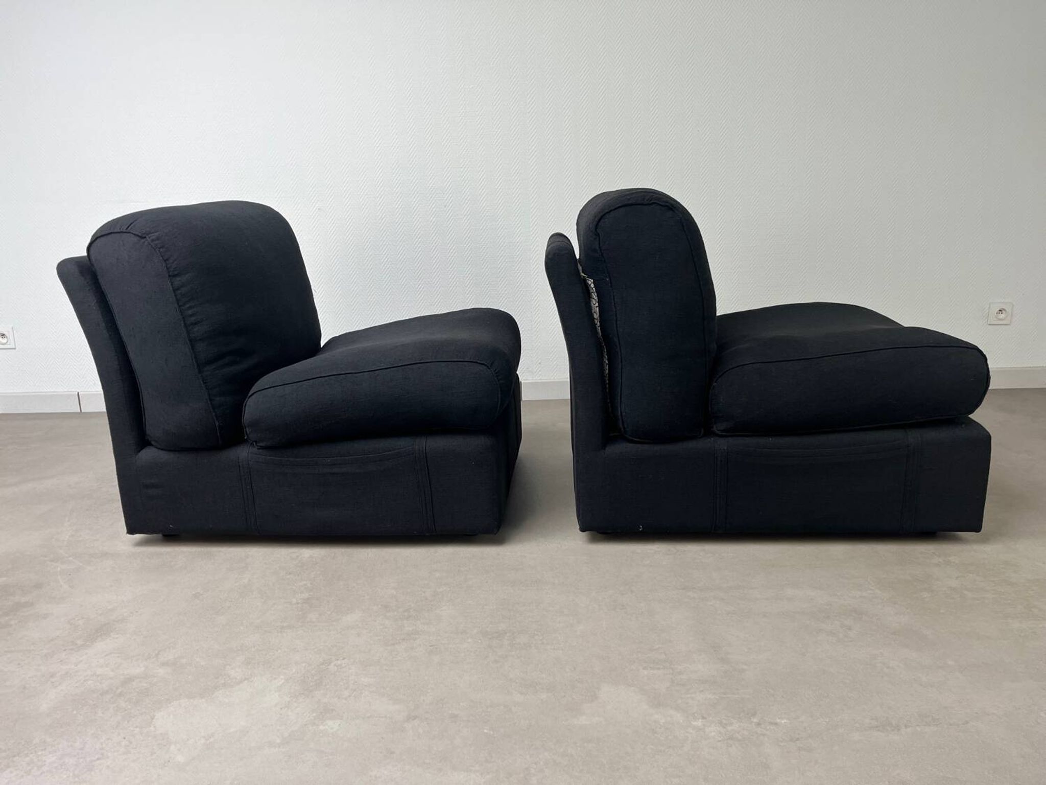 2 Ligne Roset armchairs from the 1970s.