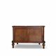 antique walnut serpentine commode