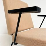 Cream Gispen 1407 armchair by Wim Rietveld, 1950s