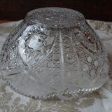 Cut crystal salad bowl