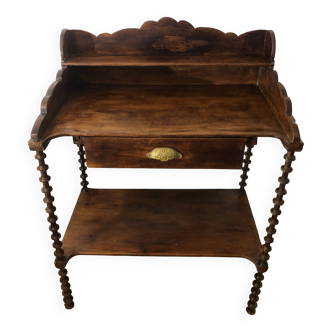 Antique turned wooden secretary