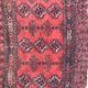 Carpet old saddle made turkmen hand 97 x 162 cm