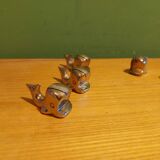 6 table card holders, whale