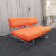 Canapé tweed orange des années 80