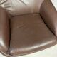Pair of leather swivel armchairs by PEEM, Finland, 1970s