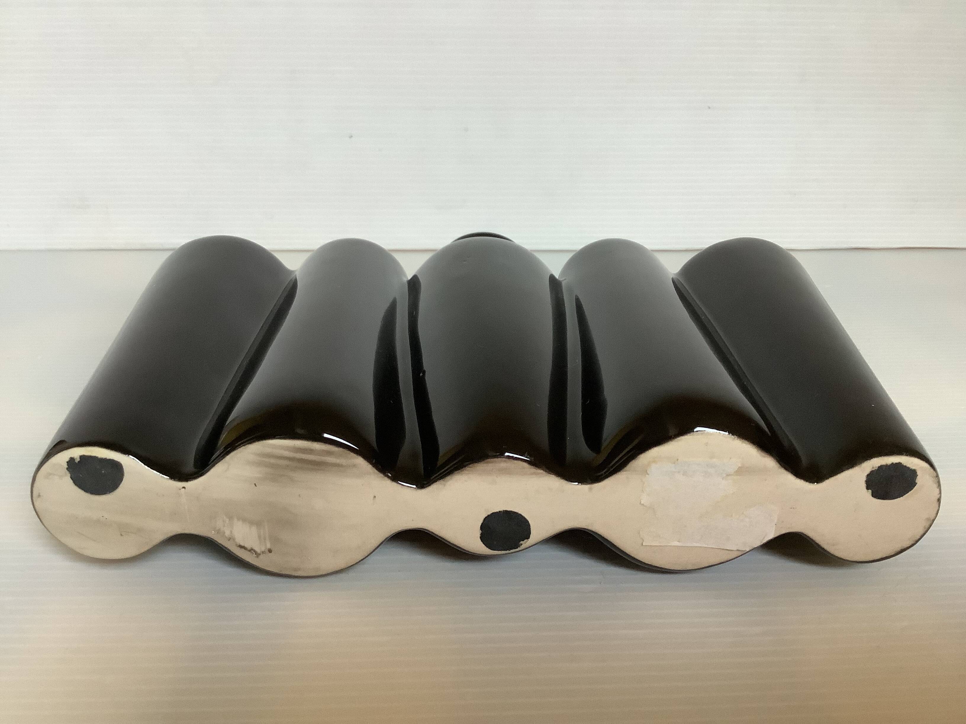 Black tulip flower spike vase