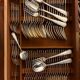Silver-plated metal cutlery set Ercuis model Valençay - 148 pieces