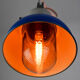 Blue industrial hanging light from tep