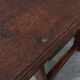 17th Century Spanish Oak Side Table with Drawer in Wabi Sabi Style