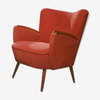 Red vintage 50sclub armchair