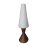 Lampe veilleuse diabolo teck laiton opaline Philips design scandinave