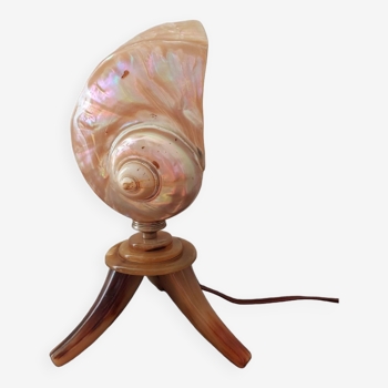 Lampe coquillage années 50